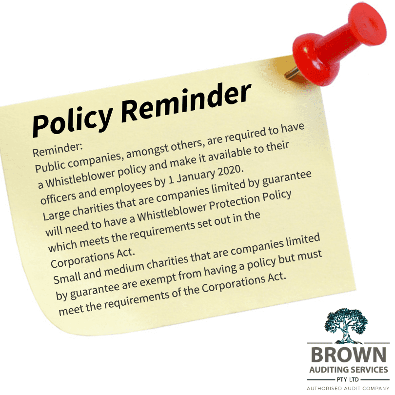 Policy Reminder – Key Insights and Compliance Guidelines by BrownAudit